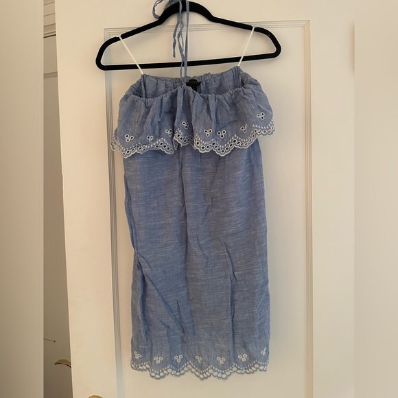 JCREW halter/strapless linen dress - Picture 3 of 5